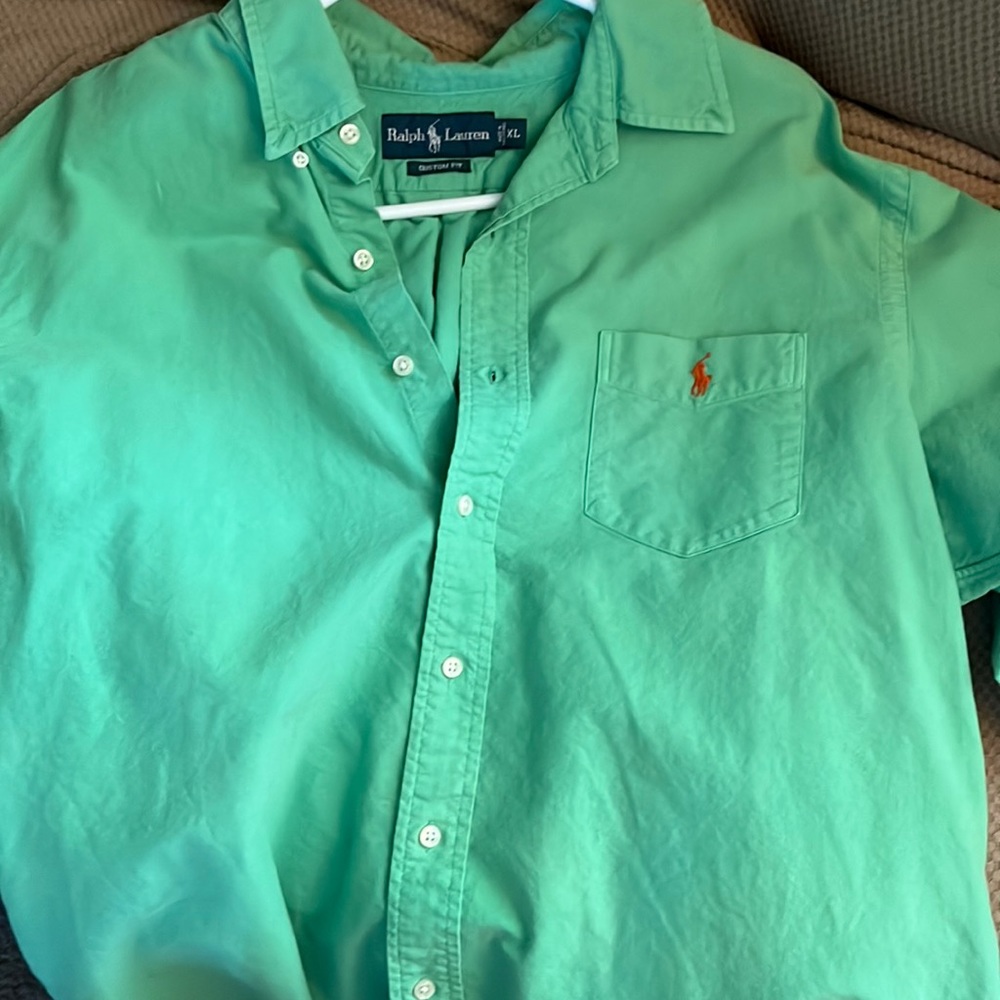 Mens/ Ralph Lauren/ button down dress shirt.